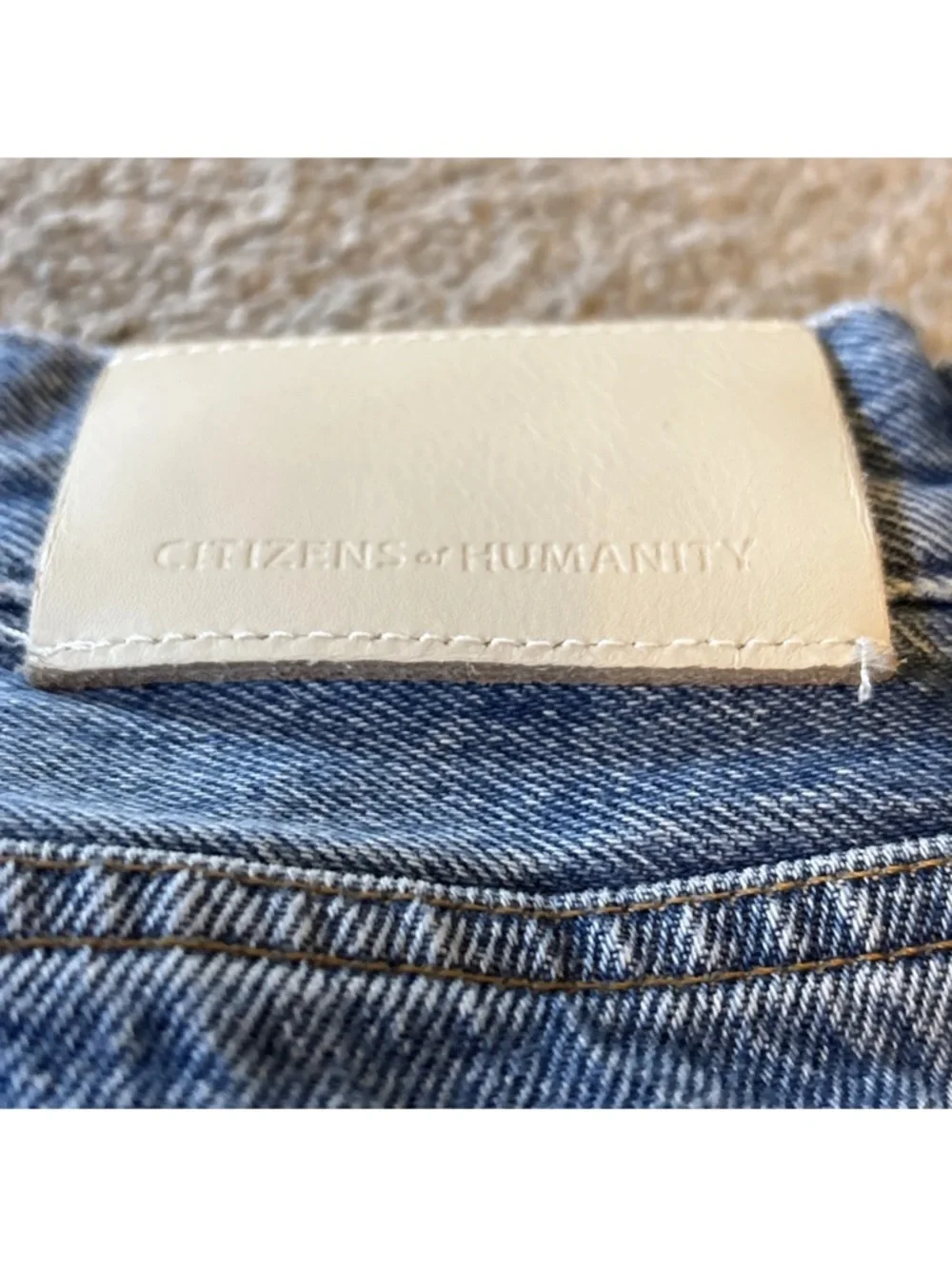 Anthropologie Citizens of Humanity denim Blaine Button Fly Straight Jeans sz 28 - Picture 5 of 10